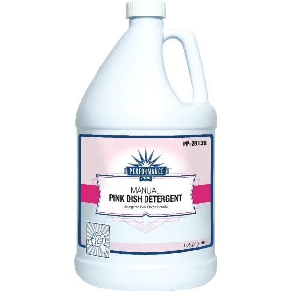 PP-28139 - Performance Plus Manual Dish Detergent, Pink, 1 Gallon, 4/cs