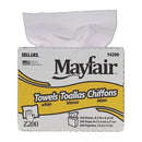 14200 - Sellars Mayfair Z200 Interfold Wipers, 200 Sheets/Box, 8 Boxes/cs