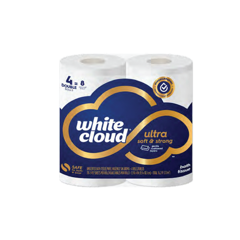 37785 - Kruger White Cloud Premium Toilet Paper