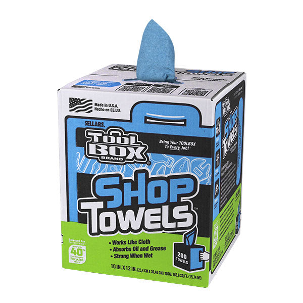 55202 - Sellars Toolbox Z400 Blue Center-Pull Towels, 200 Sheets/Box, 6 Boxes/cs