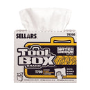78200 - Sellars ToolBox T700 WaterWeave White Interfold Wipers, 1/cs