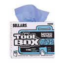 78250 - Sellars ToolBox T700 WaterWeave Blue Interfold Wipers, 1/cs