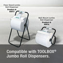 78300 - Sellars ToolBox T700 WaterWeave White Jumbo Roll Wipers, 1/cs
